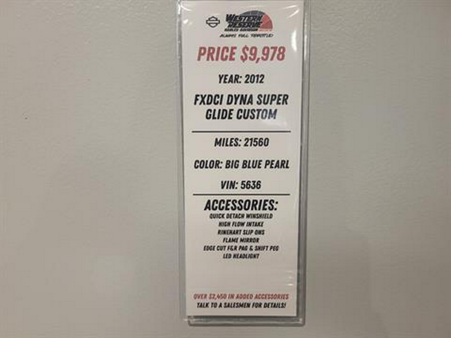 2012 Harley-Davidson Dyna® Super Glide® Custom