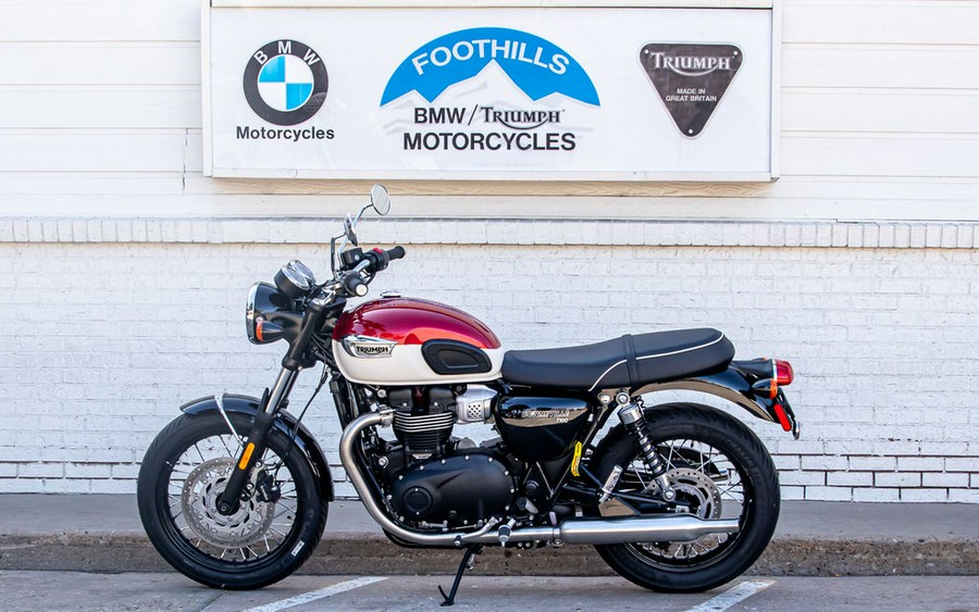 2024 Triumph Bonneville T100 Carnival Red/Fusion White