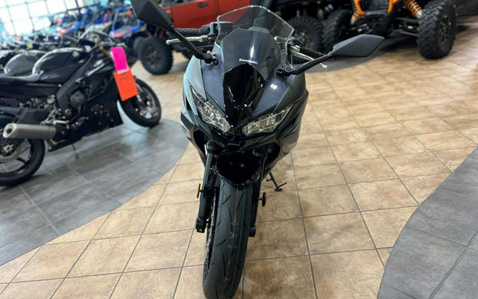 2024 Kawasaki Ninja® 650 ABS Metallic Matte Dark Gray/Metallic Spark Black