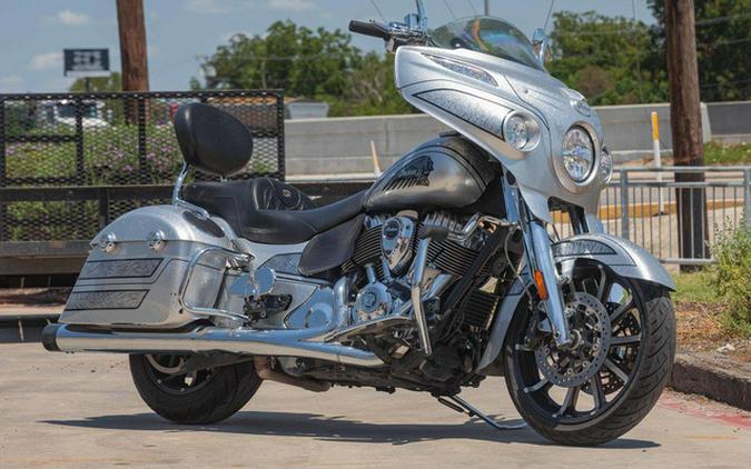 2018 Indian Chieftain Elite Black Hills Silver W/ Marble Acce