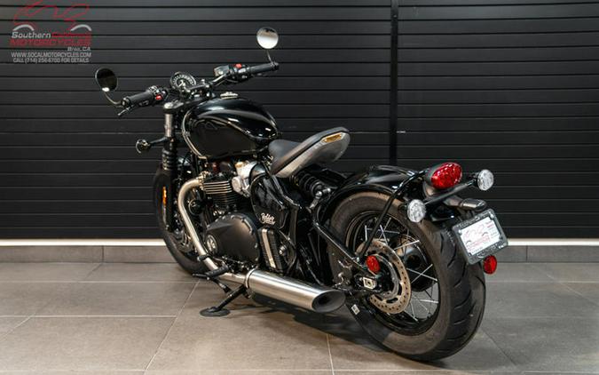 2024 Triumph Bonneville Bobber Jet Black/Ash Gray