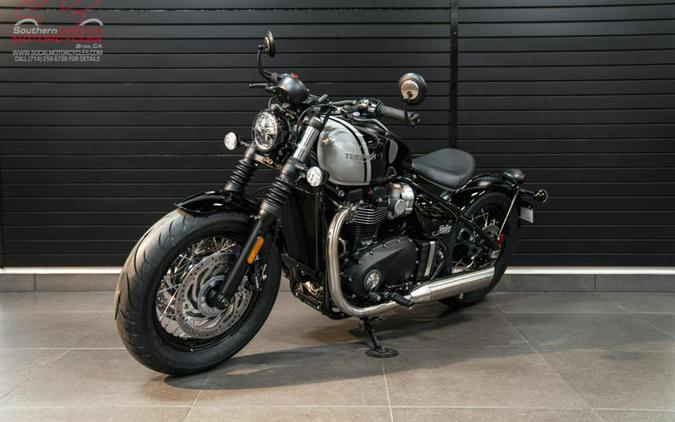 2024 Triumph Bonneville Bobber Jet Black/Ash Gray