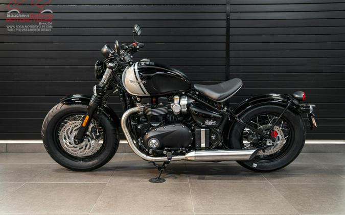 2024 Triumph Bonneville Bobber Jet Black/Ash Gray