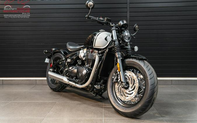 2024 Triumph Bonneville Bobber Jet Black/Ash Gray