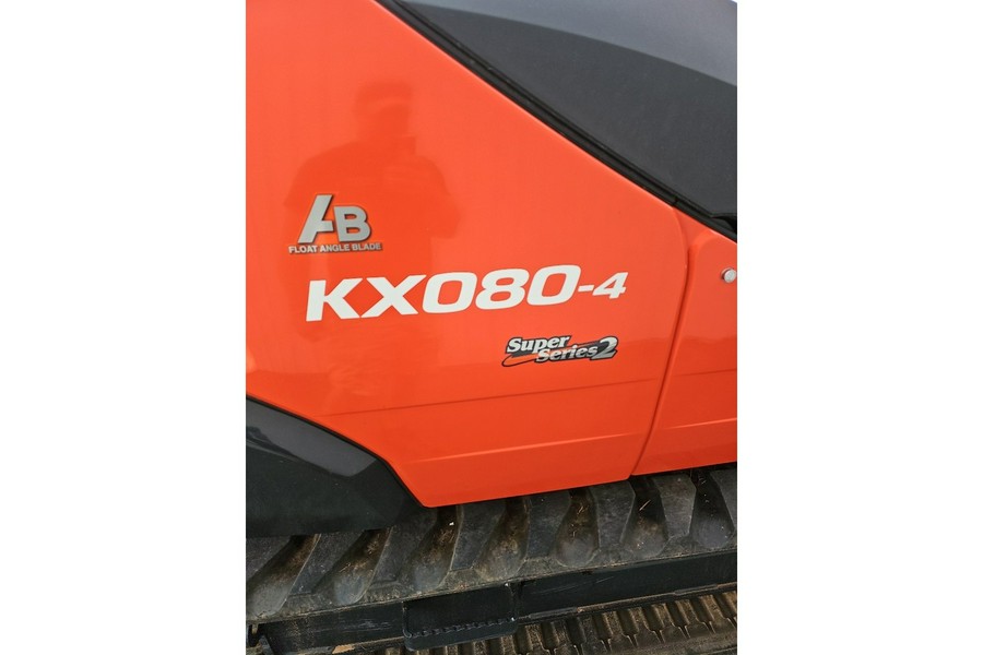2024 Kubota KX080-4S Angle Blade