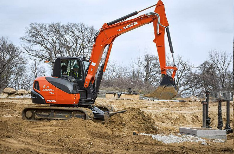 2024 Kubota KX080-4S Angle Blade