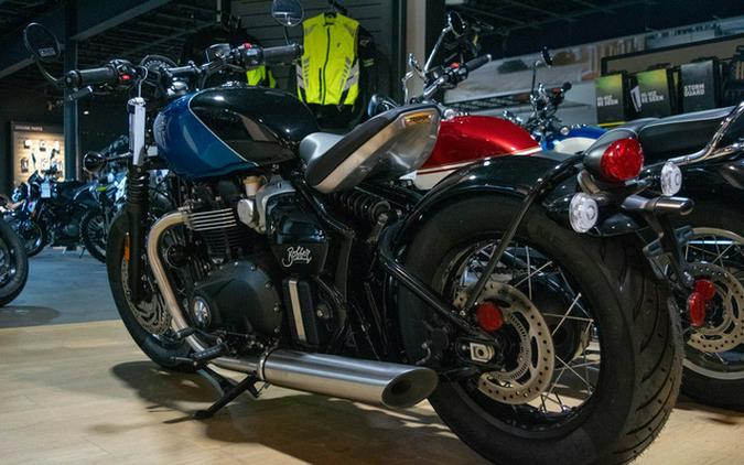 2026 Triumph Bonneville Bobber Interstellar Blue