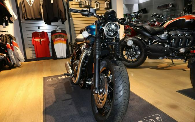 2026 Triumph Bonneville Bobber Interstellar Blue