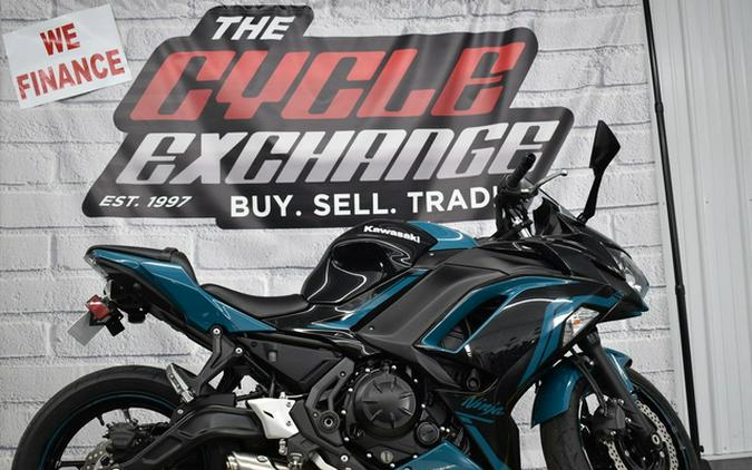 2021 Kawasaki Ninja 650 ABS Metallic Spark Black/Pearl Nightsha