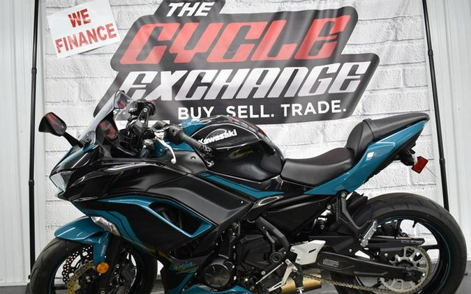 2021 Kawasaki Ninja 650 ABS Metallic Spark Black/Pearl Nightsha