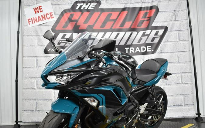 2021 Kawasaki Ninja 650 ABS Metallic Spark Black/Pearl Nightsha