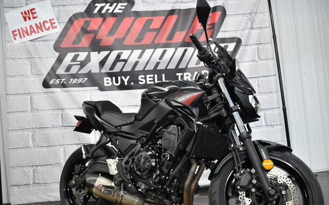 2020 Kawasaki Z650 ABS Metallic Black/Metallic Flat Spark Black