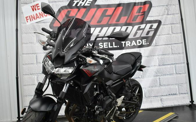 2020 Kawasaki Z650 ABS Metallic Black/Metallic Flat Spark Black