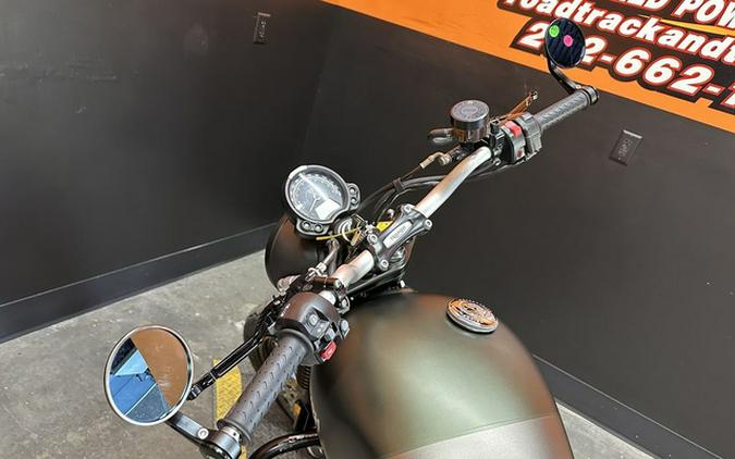 2022 Triumph Street Scrambler Matt Khaki Matt Ironstone