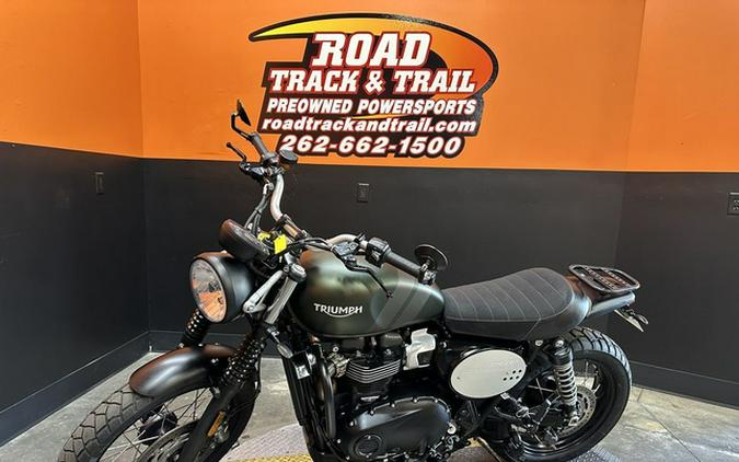 2022 Triumph Street Scrambler Matt Khaki Matt Ironstone