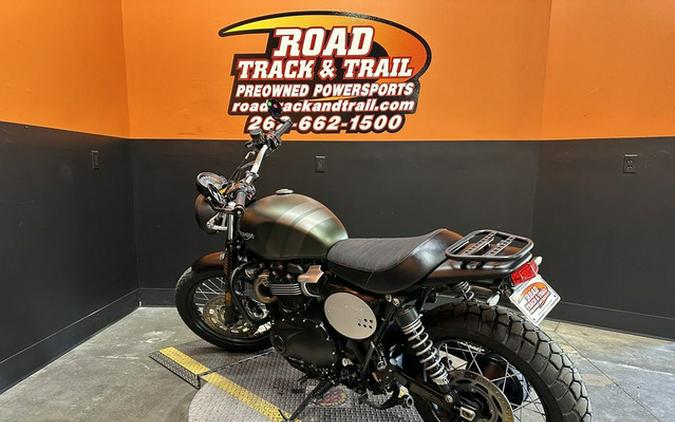 2022 Triumph Street Scrambler Matt Khaki Matt Ironstone