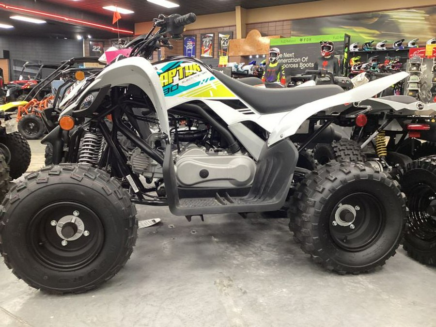 New 2023 YAMAHA RAPTOR 90 WHITE