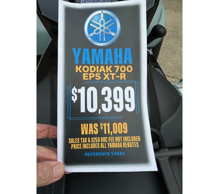 2026 Yamaha Kodiak 700 EPS XT-R Moss Grey / Tactical Black