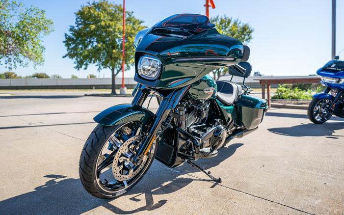 2024 Street Glide in Alpine Green with Black Finish FLHX