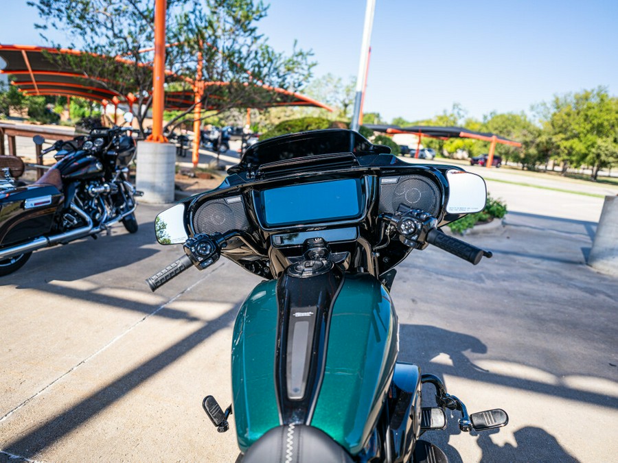 2024 Street Glide in Alpine Green with Black Finish FLHX