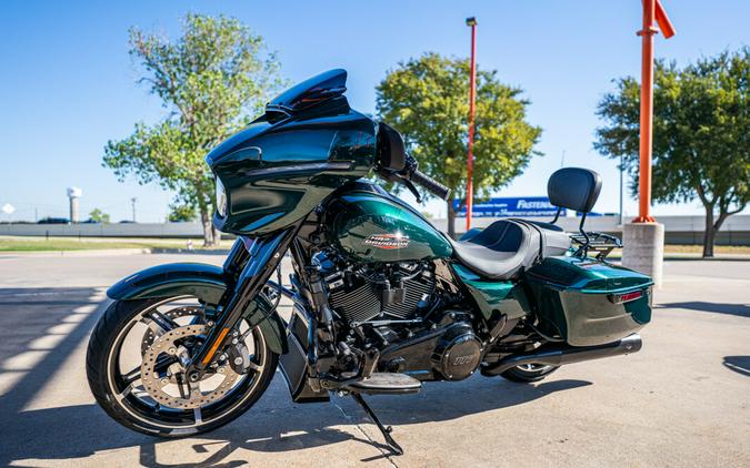 2024 Street Glide in Alpine Green with Black Finish FLHX