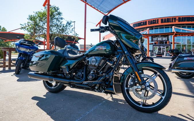 2024 Street Glide in Alpine Green with Black Finish FLHX