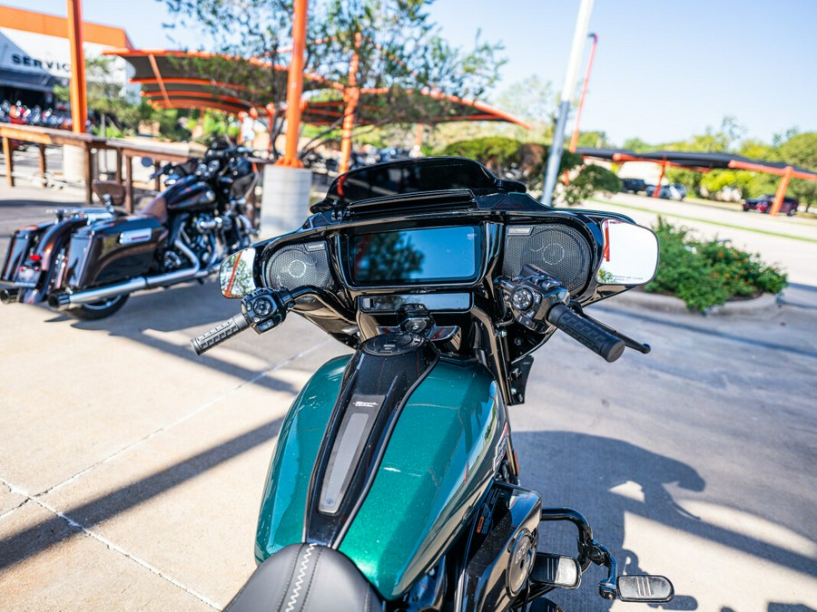 2024 Street Glide in Alpine Green with Black Finish FLHX