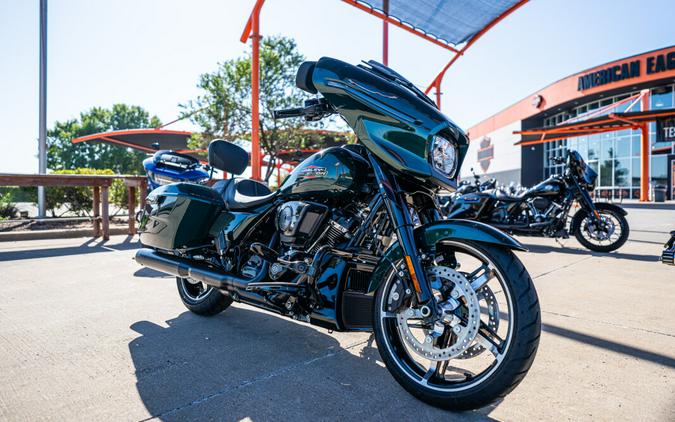 2024 Street Glide in Alpine Green with Black Finish FLHX