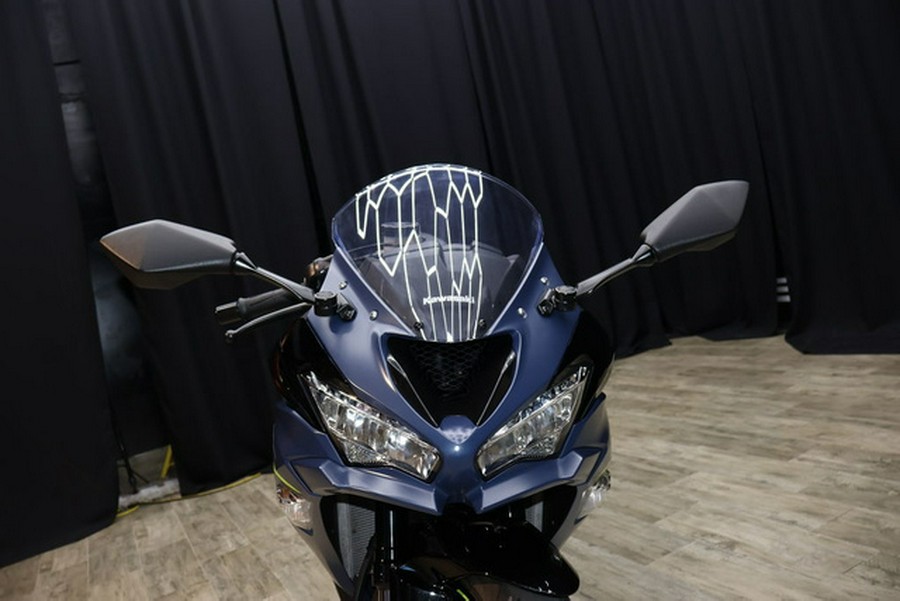 2023 Kawasaki Ninja ZX-6R Metallic Matte Twilight Blue/Metalli