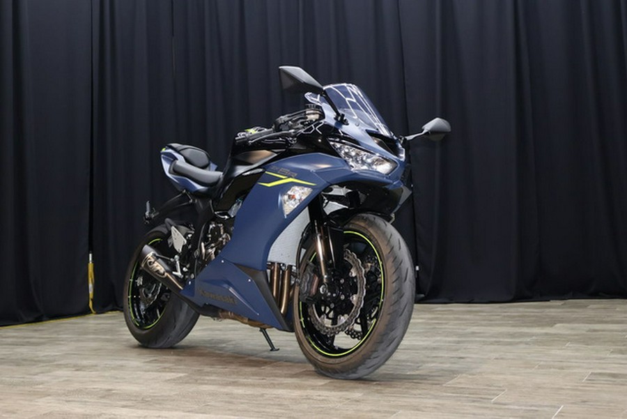 2023 Kawasaki Ninja ZX-6R Metallic Matte Twilight Blue/Metalli