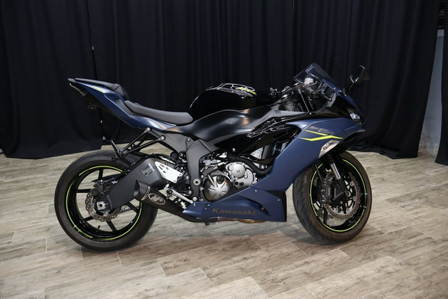 2023 Kawasaki Ninja ZX-6R Metallic Matte Twilight Blue/Metalli