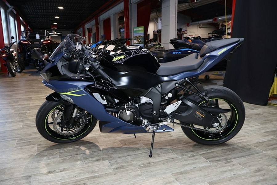 2023 Kawasaki Ninja ZX-6R Metallic Matte Twilight Blue/Metalli