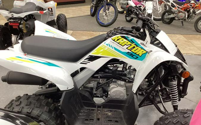 New 2023 YAMAHA RAPTOR 90 WHITE