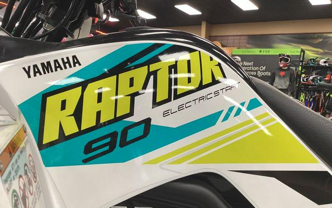 New 2023 YAMAHA RAPTOR 90 WHITE