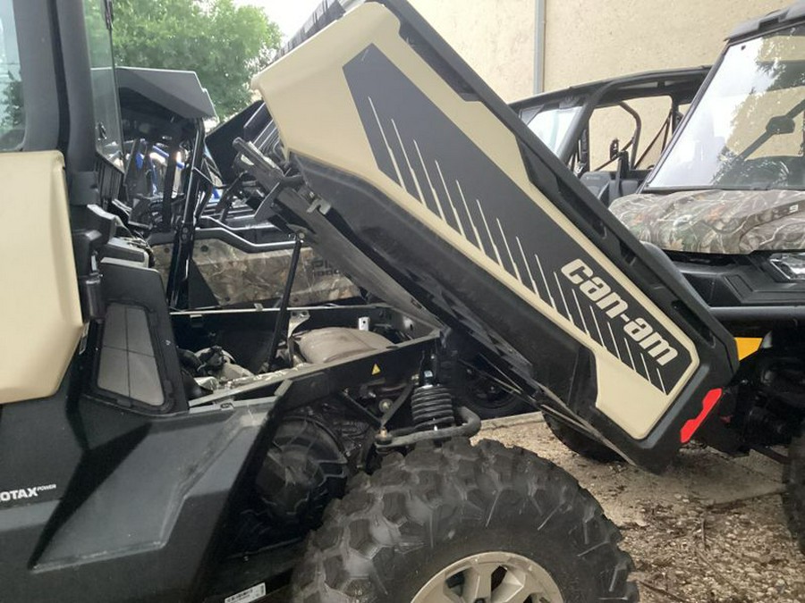 New 2024 CAN-AM DEFENDER LIMITED HD10 CALI DESERT TAN AND TIMELESS BLACK