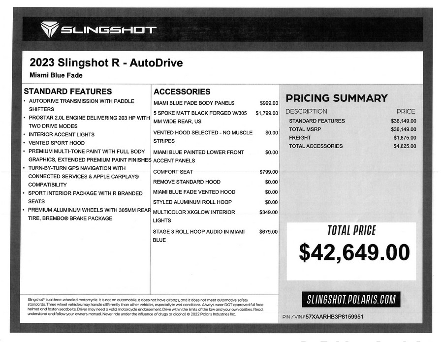 2023 Polaris Slingshot® R