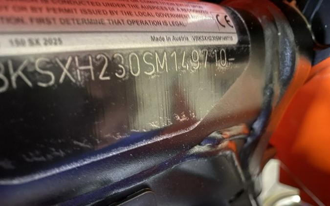 2025 KTM SX 150