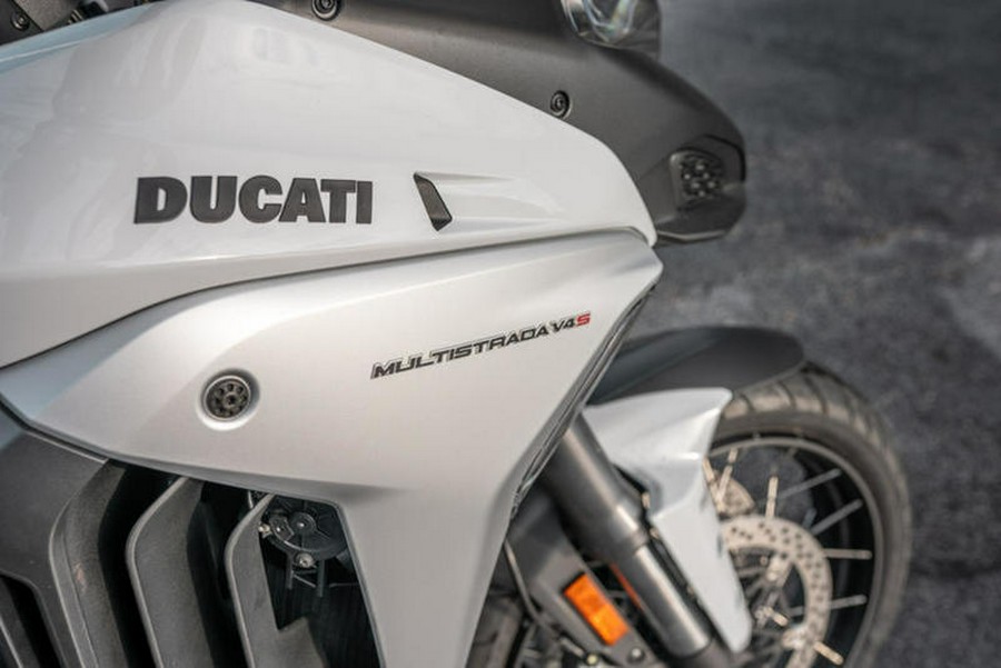 2023 Ducati Multistrada V4S Iceberg White - Spoked Wheels