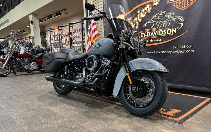 2026 Harley-Davidson® Heritage Classic Dark Billiard Gray Black Laced Wheels