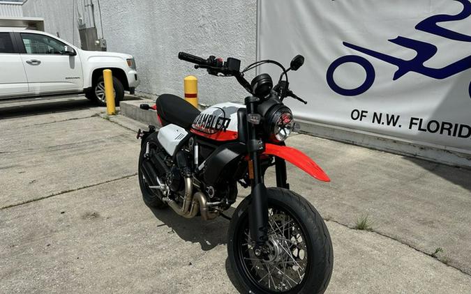 2023 Ducati Scrambler Urban Motard Star White Silk and Ducati Icon Dark Matt Black