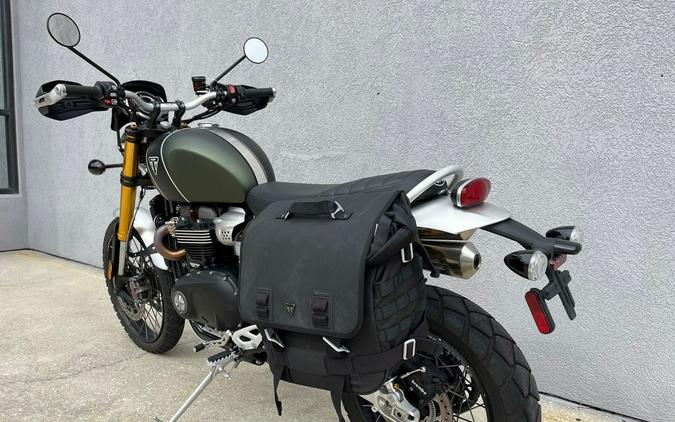 2022 Triumph Scrambler 1200 XE Matt Khaki Green Matt Jet Black