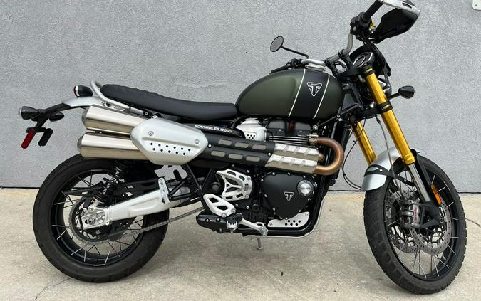 2022 Triumph Scrambler 1200 XE Matt Khaki Green Matt Jet Black