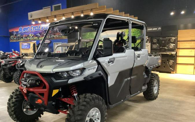 New 2024 CAN-AM DEFENDER MAX X MR WITH HALF DOORS HAD10 HYPER SILVER AND LEGION RED