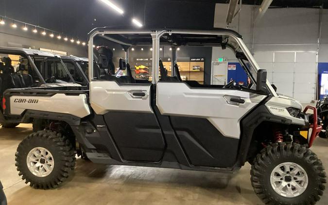 New 2024 CAN-AM DEFENDER MAX X MR WITH HALF DOORS HAD10 HYPER SILVER AND LEGION RED