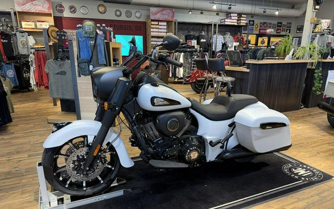 2026 Indian Springfield Dark Horse Ghost White Metallic Smo
