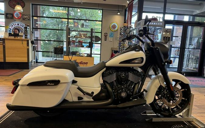 2026 Indian Springfield Dark Horse Ghost White Metallic Smo