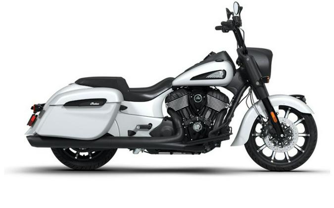 2026 Indian Springfield Dark Horse Ghost White Metallic Smo