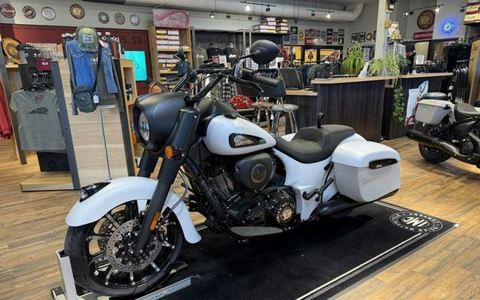 2026 Indian Springfield Dark Horse Ghost White Metallic Smo