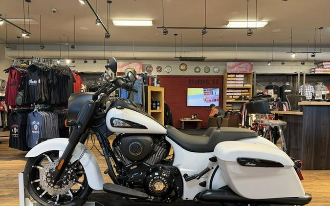 2026 Indian Springfield Dark Horse Ghost White Metallic Smo
