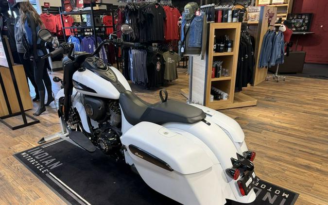 2026 Indian Springfield Dark Horse Ghost White Metallic Smo